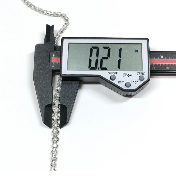 5 Carat Natural Diamond Necklace Platinum 850 Authentic Beautiful High Class - Picture 5 of 15